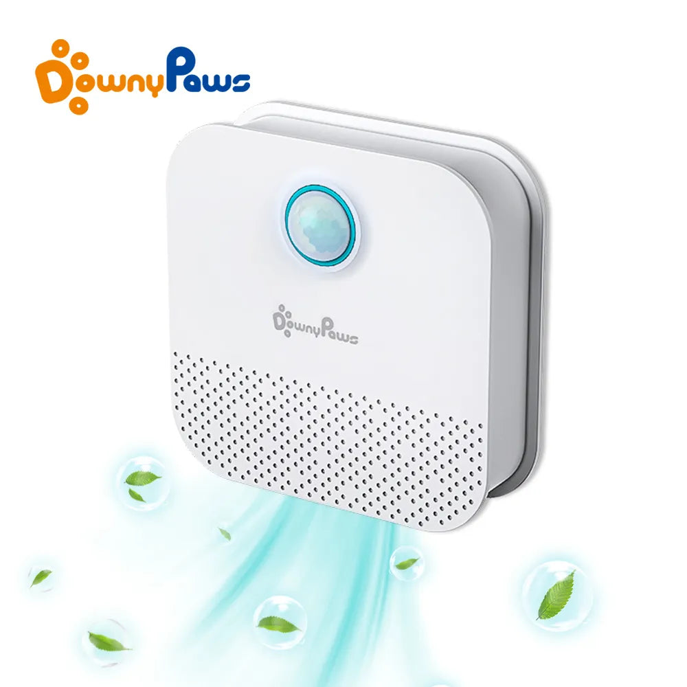 Downypaws 4000mAh Smart Cat Odor Purifier for Litter Box Deodorization and Air Purification for Cats and Dogs