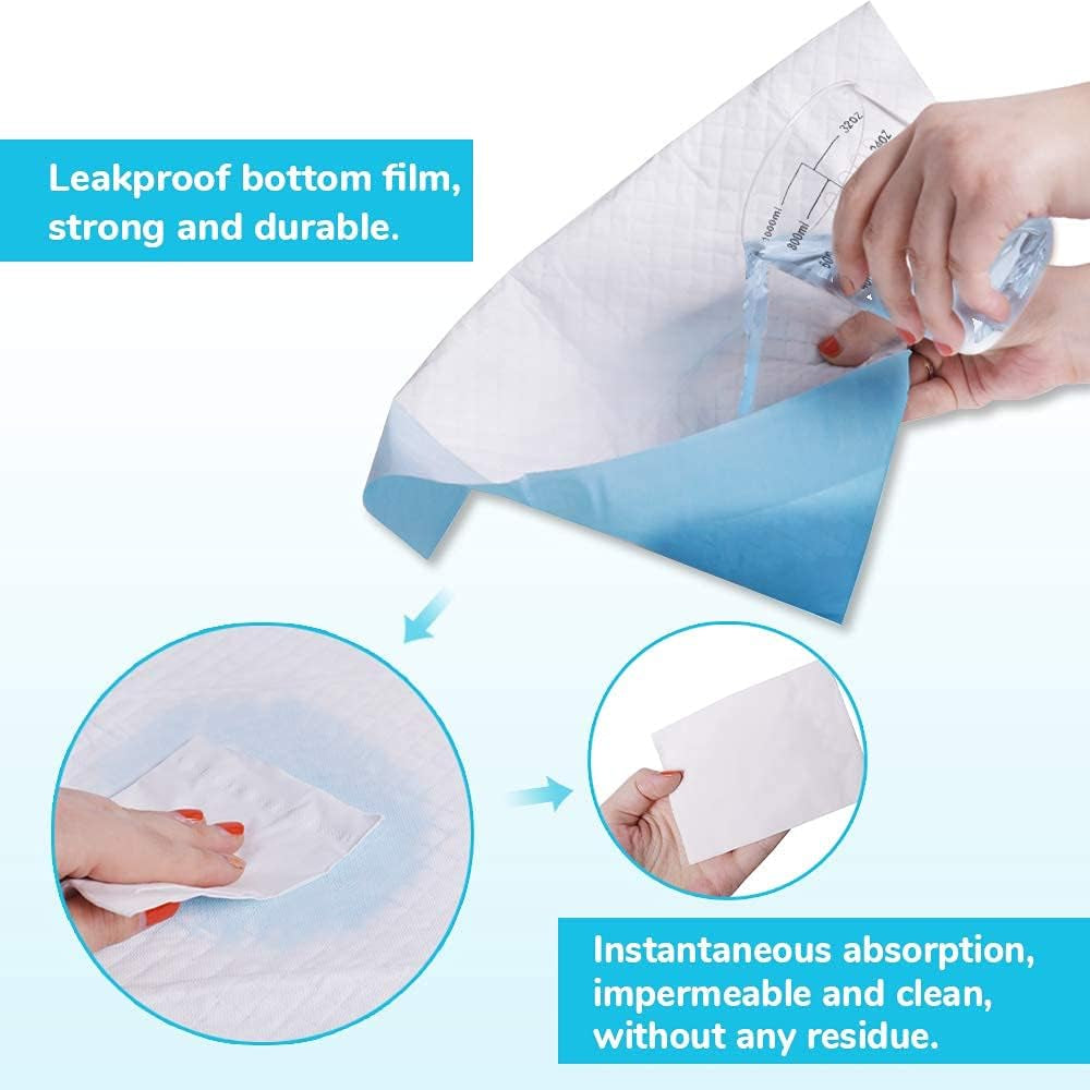 Extra Large Super Absorbent Disposable Dog Pee Pads - Leak-Proof Puppy Potty Training Pads (28" x 34")